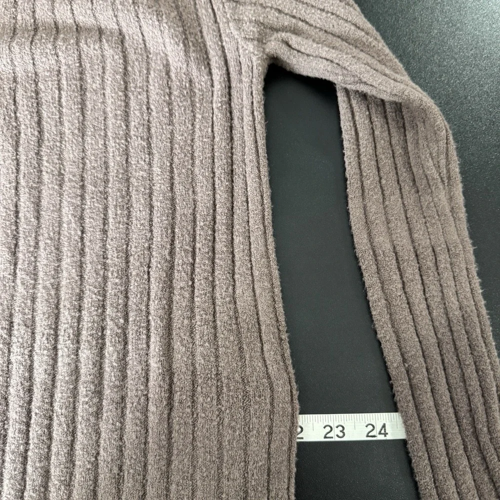 Free People Brown Ribbed Turtleneck Mini Dress - Picture 12 of 15